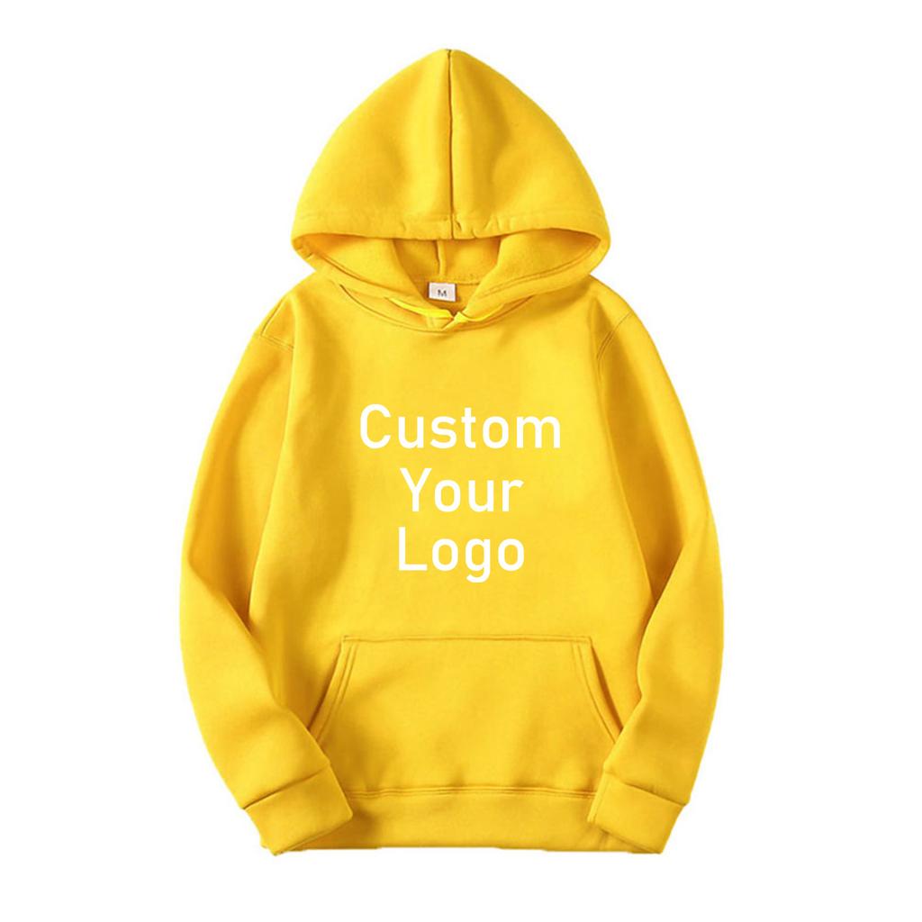 Warm Fleece Hoodies Customized Unisex Classic Hooded Sweatshirt
