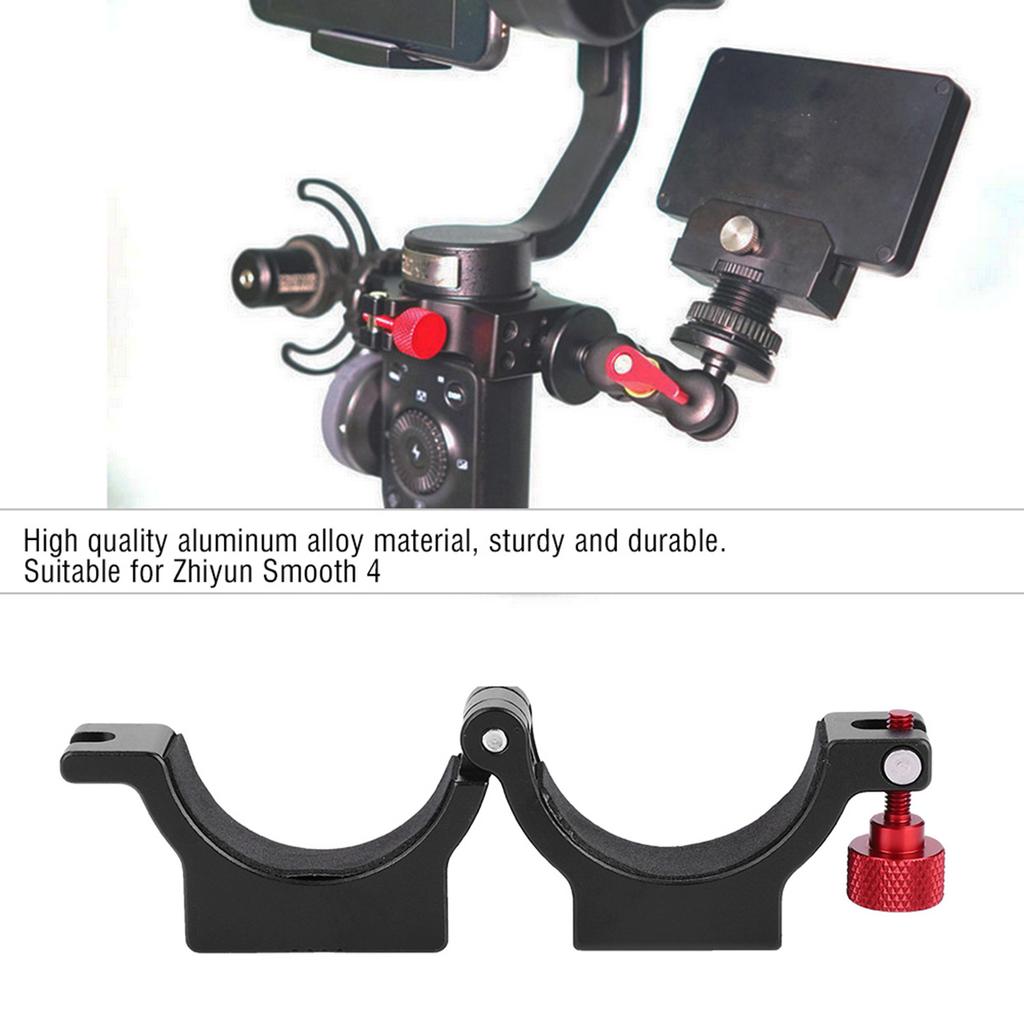 Hot Shoe Adapter Ring Mount for Zhiyun Smooth 4 Gimbal Rode Microphone