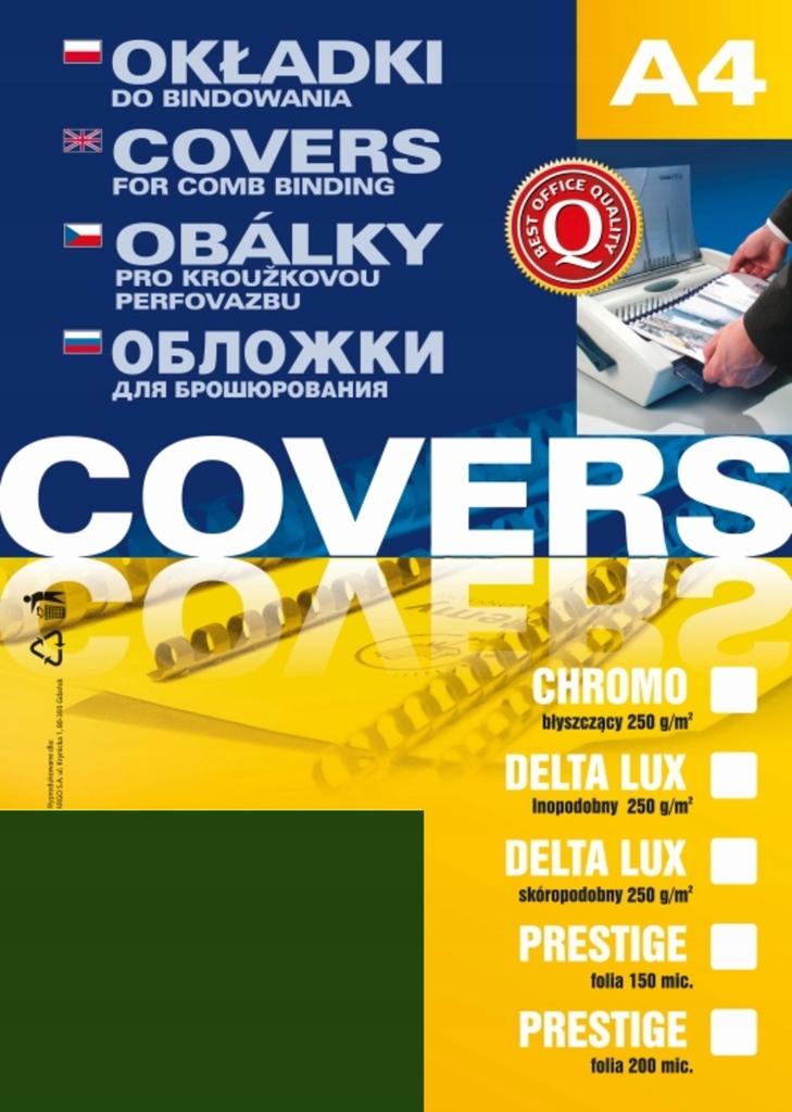 Karton Delta Skóropodobny A4 Zielony (100) 2223
