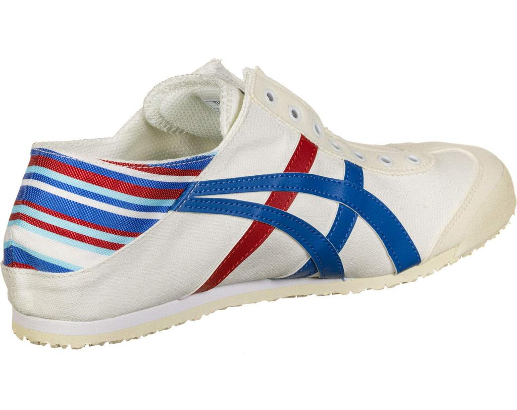 Onitsuka Tiger MEXICO 66 PARATY Size Cm Sneakers, White/Classic Blue, B, 25.0