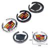 1Pc Car Side Window Body Stickers Round Badge Decals for Cadillac ATS CTS DTS STS SLS SLR XLR BLS Seville Escalade Tiburon CT6
