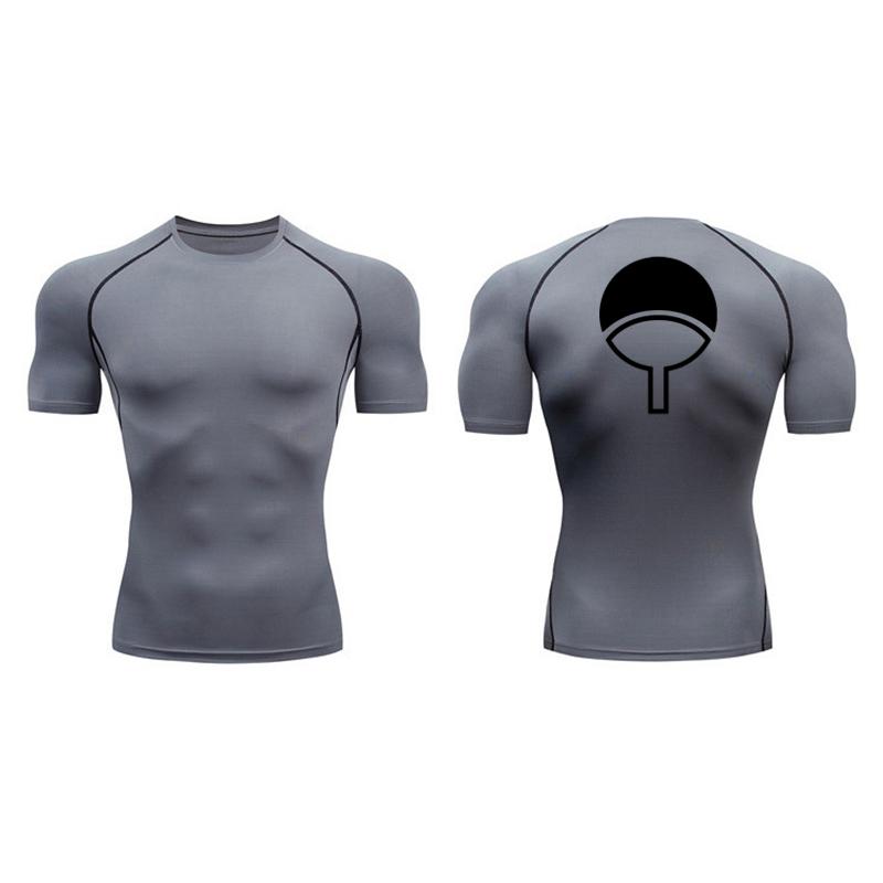 Graphic Short Sleeve Compression Shirt for Men Summer Athletic Quick Dry Tshirt Gym Workout Running Tees Tops Sporty Baselayers