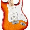 Squier by Fender Electric Guitar Affinity Series Stratocaster FMT HSS, Maple Fingerboard, Sienna Sunburst, with Soft Case