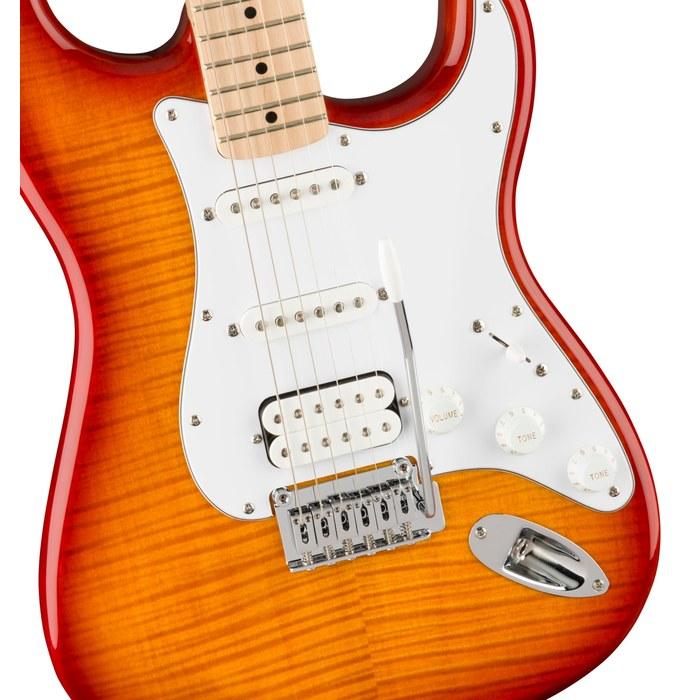 Squier by Fender Electric Guitar Affinity Series Stratocaster FMT HSS, Maple Fingerboard, Sienna Sunburst, with Soft Case