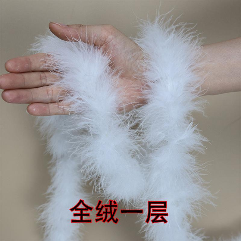 Color Feather Strip Encryption Bold Diy Decorative Turkey Fluff Strip Performance Clothing Skirt Accessories