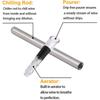 Wine Chiller 3-in-1 Stainless Steel Wine Bottle Cooler Stick Freezer with Aerator and Pourer and Aerating Wine for Christmas
