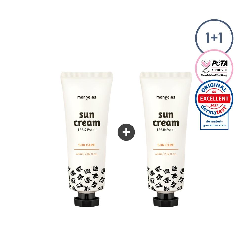 

[1+1] Mongdies Baby & Children Sunscreen 60ml+60ml [SPF30 PA+++]