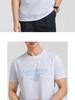 [Skin friendly long staple cotton] Langdeng men's durable, dry, breathable, fashionable and versatile round neck short sleeved T-shirt