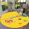 M&M's Round Area Rug,Carpet Rug for Living Room Bedroom Sofa Playroom Decor,Non-slip Floor Mat