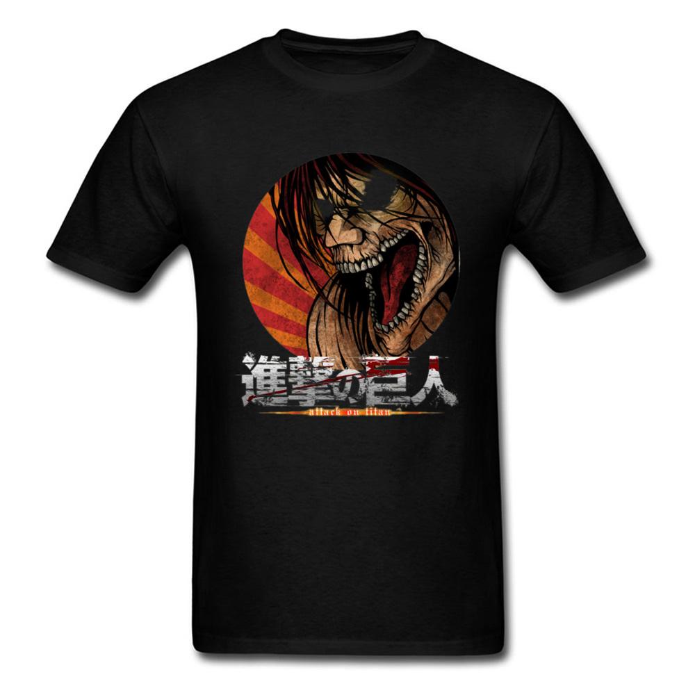 

У Москві Attack On Titan MIKASA EREN Unicorn Gin Смішні футболки Shingeki No Kyojin Demon Monster Titan Футболки Ostern Men 3XL чорний