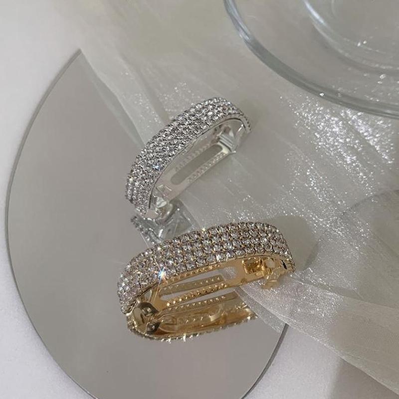 Exquisite Strass-Haarnadeln Für Frau Mode Haaraccessoires Strass Pferdeschwanz Haarspangen Kopfschmuck Haarspangen