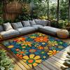 Floral Area Rug Vintage Persian Style Non-Slip Floor Mat Living Room Bedroom Decor Bohemian Carpet Washable Home Decor Gift