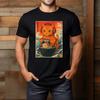 Niedliche Kawaii Gamer Katze Lustiges Ramen Retro Japanische Katze Gaming T-Shirt