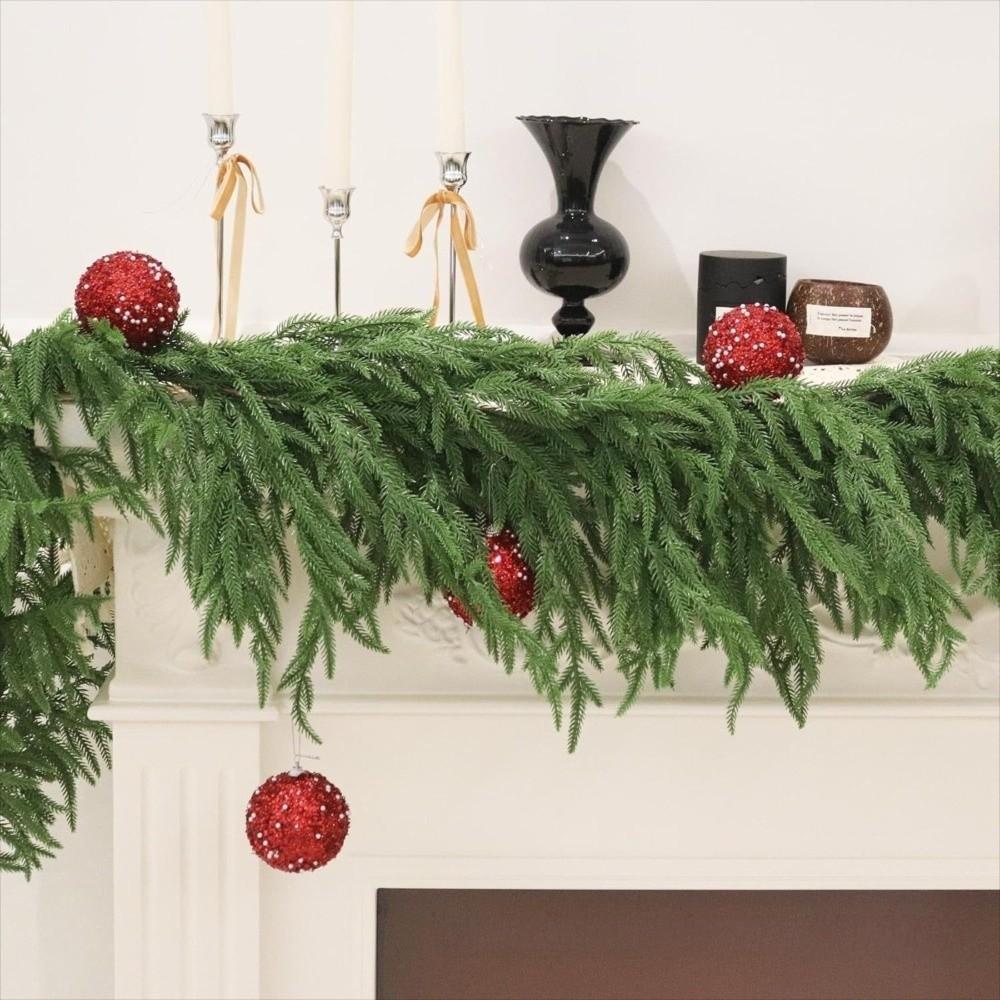 New 180/270cm Simulated Rattan Artificial PE Xmas Table Runner DIY Accessories Norfolk Pine Vine Plants Party Supplies