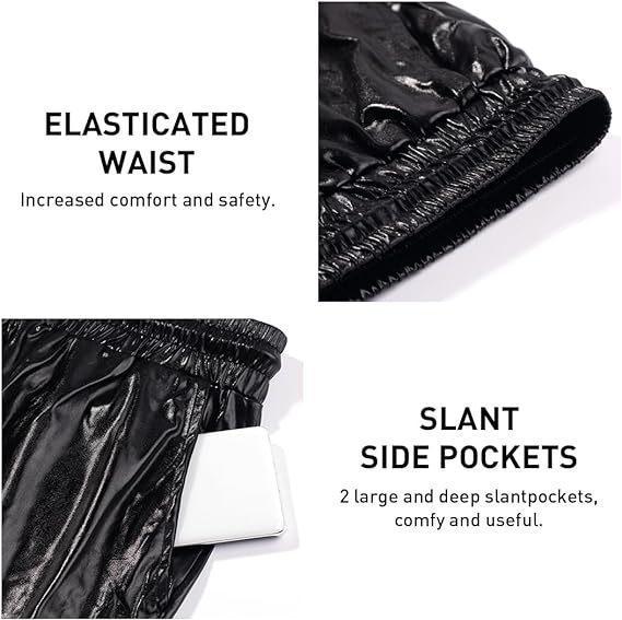 Men's Cross-border Patent Leather Beach Shorts: Casual Three-Color Design