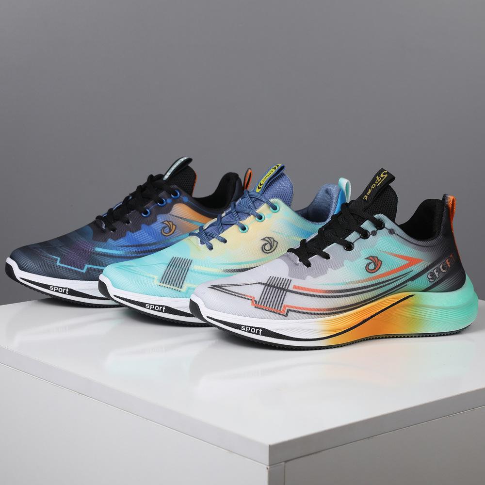 Men's Plus Size Shock-Absorbing Running Shoes - Fashionable Autumn/Winter Casual Sports Footwear