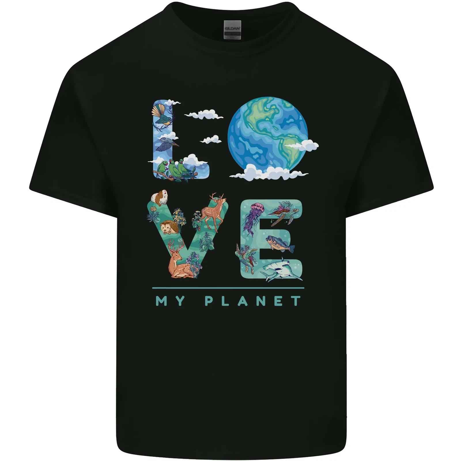 Love My Planet Climate Change Environment Kids T-Shirt Childrens S