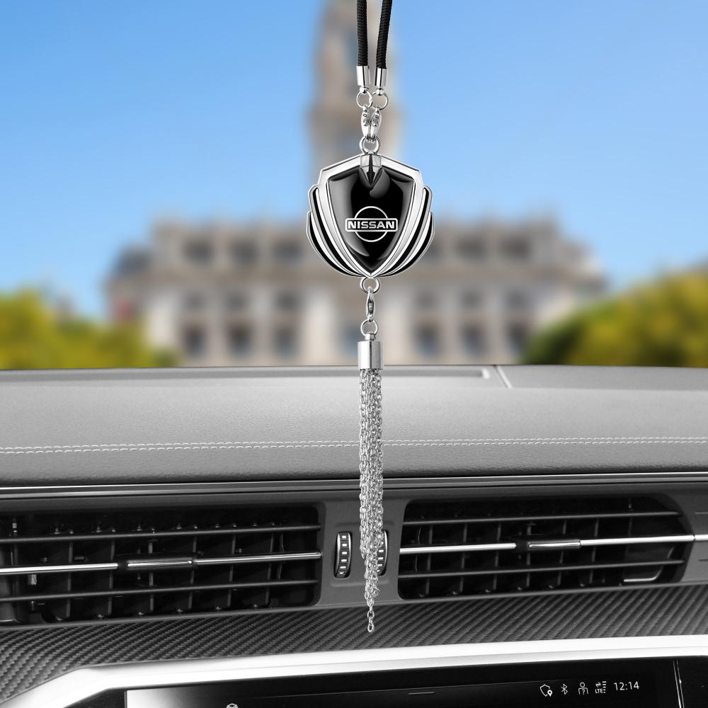 ATY1 1pcs Car Pendant Accessory Interior Rear View Mirror Decor Car Emblem Ornament For Nissan Nismo X-Trail Juke Qashqai Rogue Note
