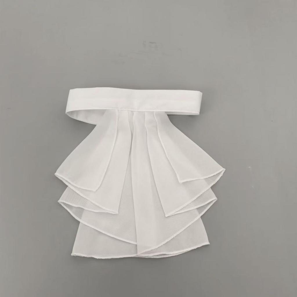 Elegant Chiffon Faux Collar Detachable Multilayer Ruff Collar Neckwear For Wedding Stage Performances Costume Parties