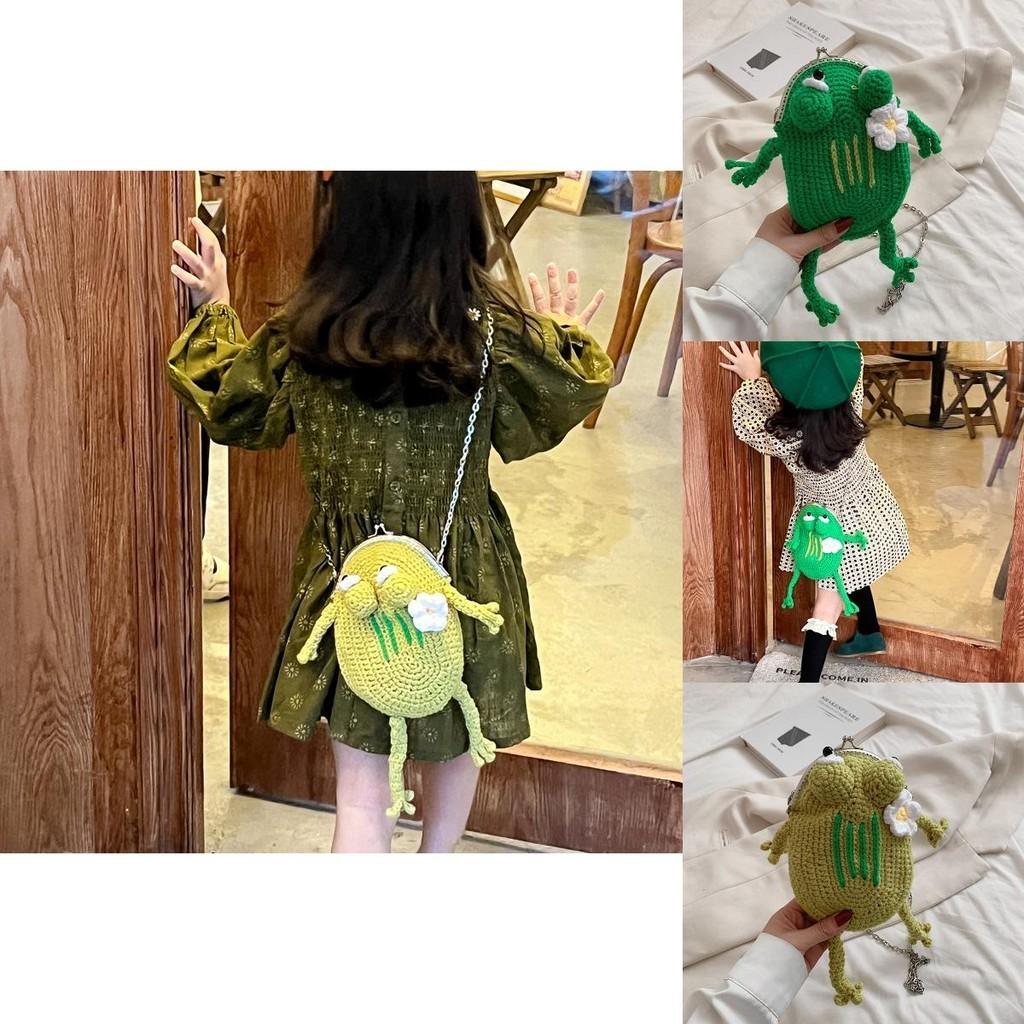 Cute Cartoon Frog Crossbody Bag For Kids With Stylish Design And Durable Material For Everyday Use
