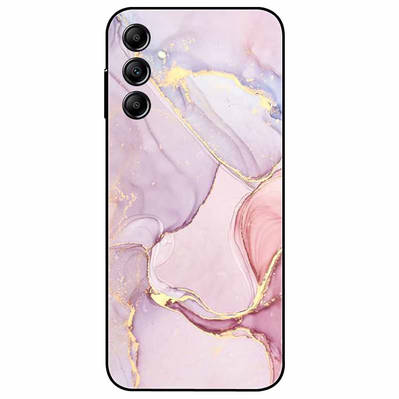 Hülle Für Samsung Galaxy A54 5G A34 A24 S23 Hülle Blume Marmor TPU Weiche Silikonhülle für GalaxyA54 A 34 Bemalte Handyhüllen