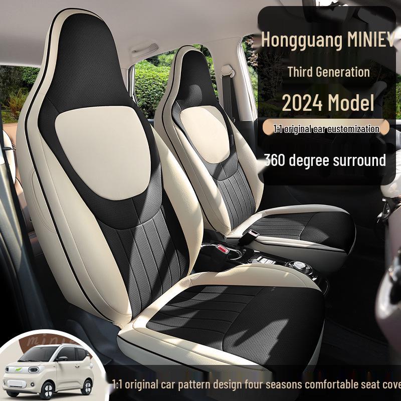 Wuling Hongguang Mini 3rd Gen Leather Cartoon Seat Cushion