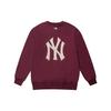 MLB Floral Series Loose Embroidered Long Sleeve Sweatshirt Unisex Sweatshirt Deep-Purple 31MTM1041-50E