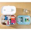 Family Medication Box Portable First Aid Box Organizer with Easy to Open Buckle Snap