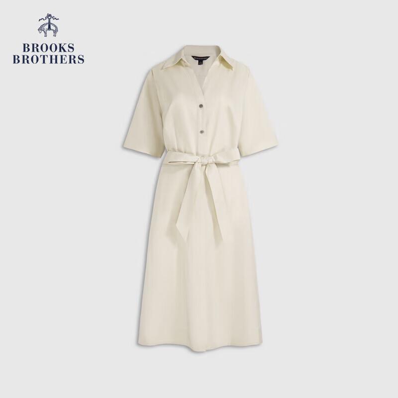 

BrooksBrothers Women s 2026 Spring/Summer Pure Cotton V-Neck Shirt Dress M