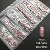 6-Grid Flat-Back Nail Art Rhinestone Set (1440pcs) - Mixed AB & Clear Glass Rhinestones Nail Decorations
