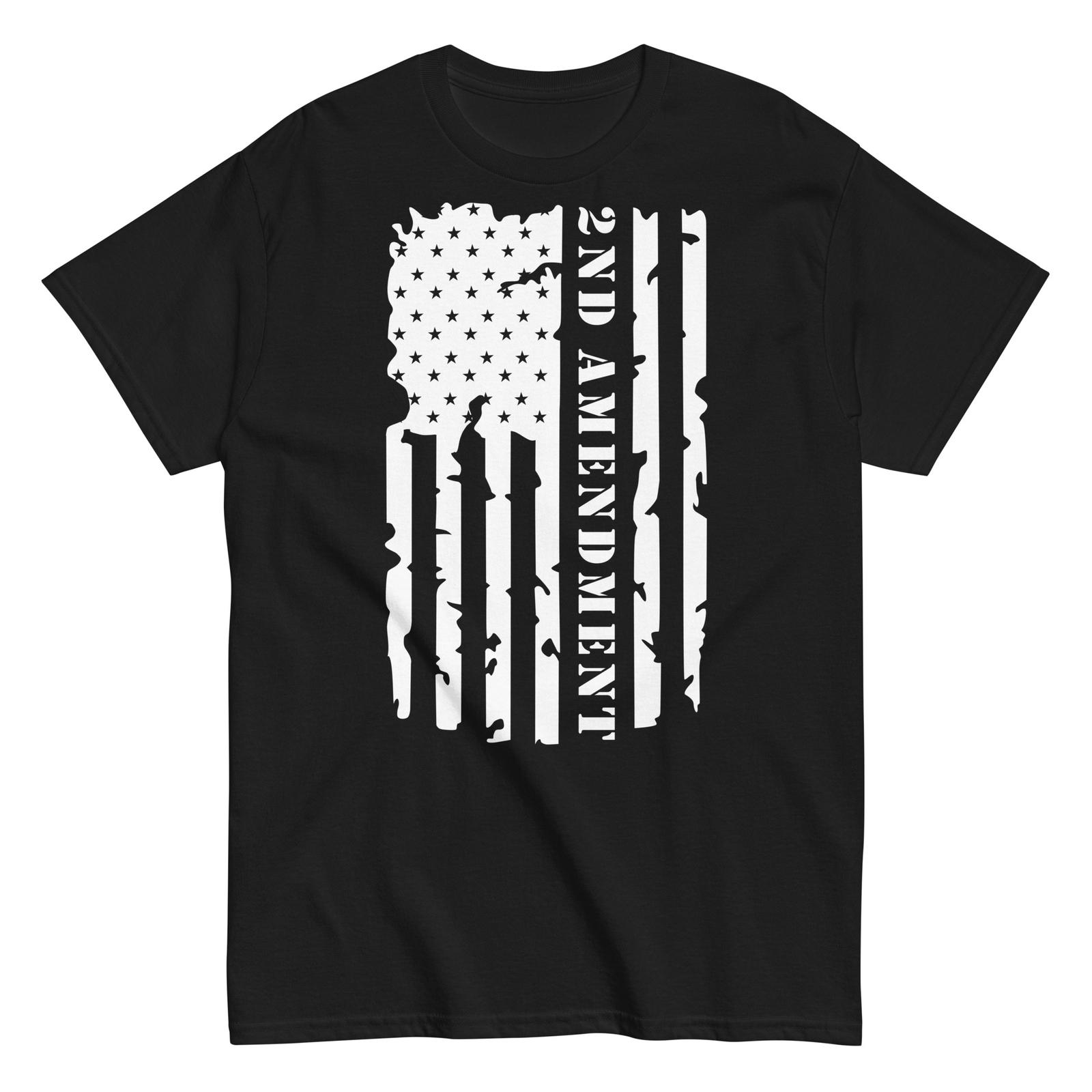 Patriotic 2nd Amendment USA Flag Unisex T-shirt XXL