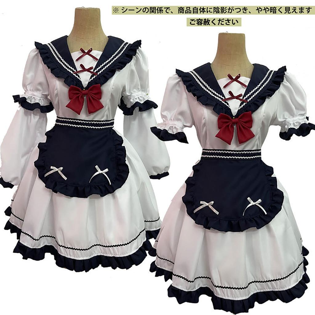 Meisjesuniform Cosplay Zeemanspak Set Moe Marine Stijl Meisjeskostuum Cosplay Schattig Korte Mouw Lange Mouw Ontwerp JK Schattig Onschuldig Gothic Lolita Jurk