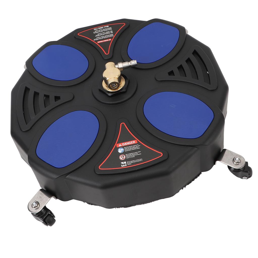 Pressure Surface Cleaner 1/4inch Quick Connect 16inch 3600PSI with Wheels Pressure Washer for
