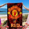 Football United F.C Print Beach Towel, Versatile Lightweight Absorbent Beach Towel for Pool Surf Yoga Bathroom, Perfect Birthday Holiday Gift