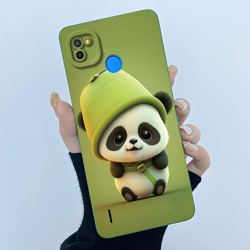 For Tecno Pop 4 Lte Case Liquid Silicone Fashion Simplicity Oil Painting Floral Back Cover For Techno Pop4 Air Phone Case BC1s