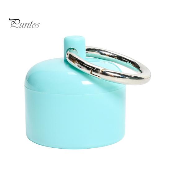 Engagement Ring Travel Case Holder Keychain with Secure Cylindrical Slot, Waterproof Portable Jewelry Pouch for Outdoor Case, Lightweight Storage Box