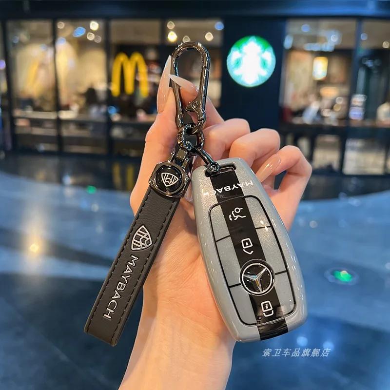 Car Remote Key Case Cover Shell Fob For Mercedes Benz A C E S G Class W177 W205 W213 X167 W222 CLA GLE GLB GLS AMG Maybach QU3