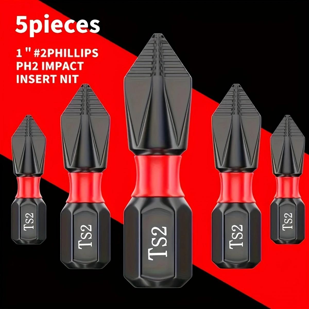 

5pcs/20pcs 1inch/25mm Anti Slip And Impact Resistant Screwdriver Bit, Phillips Screwdriver Bit,Magnetic Electric Drill Bit, Stro