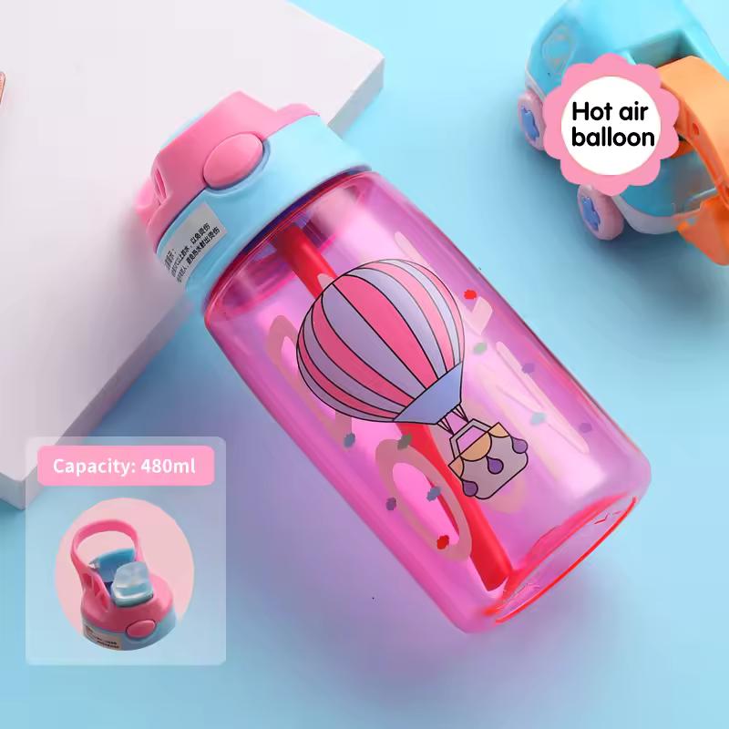 480ml Cute Little Boys Plastic Cup children Water Cup Children Cup Creative Handy Cup Duck Beak Children Cup Students Water Cup
