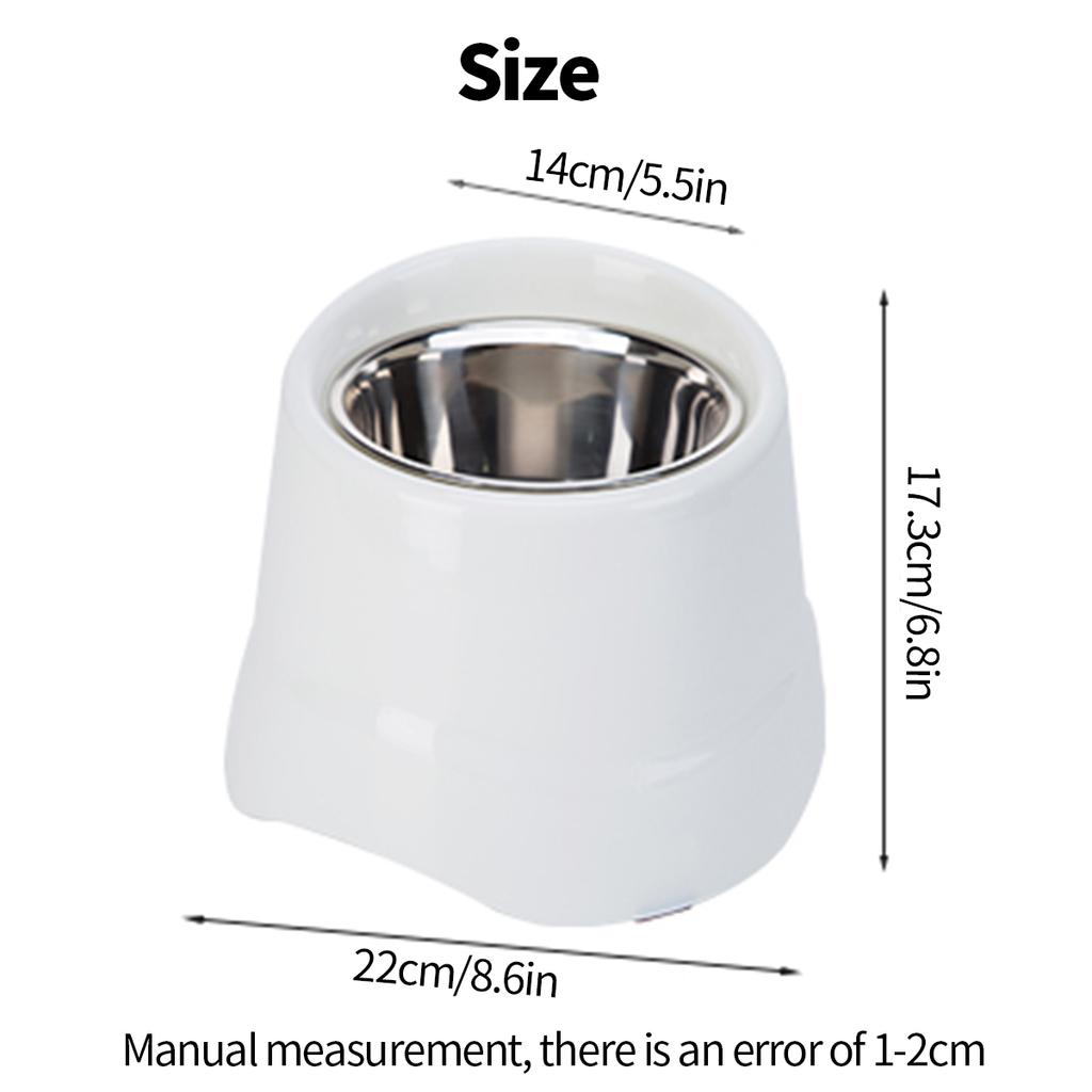 1PC High-top Stainless Steel Food Bowl, High-footed Dog Bowl, Small And Medium-sized High-footed Bowl, Suitable For Tall Pets