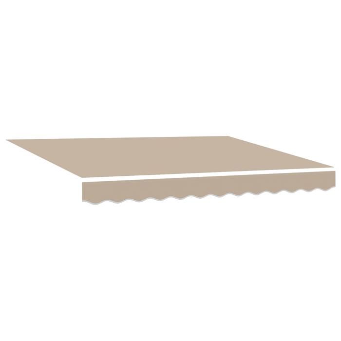 VidaXL Auvent rétractable manuel avec LED beige 300x250 cm 3330052
