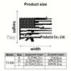 Patriotic American Flag and Gun Metal Wall Art Decor