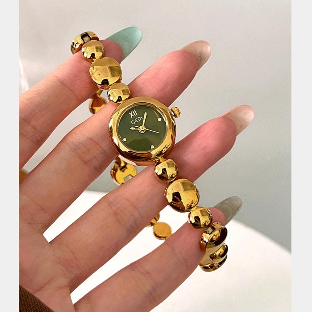 GEDI Women's Watch Luxury Fashion Chain Strap Watch Elegant and Sophisticated Versatile Quartz Watch for Everyday Wear