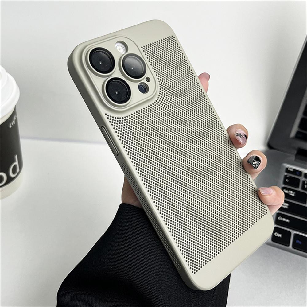 Cooling Matte Heat Dissipation Case For iPhone 17 Air 16 15 14 13 12 11 Pro Max X XS Max XR Plus SE Mini Metallic Cover