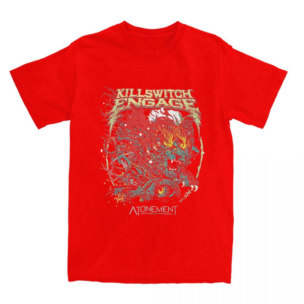 Killswitchs Engages T-Shirt American Rock Music Band T Shirts Short Sleeve Tops Summer Pure Cotton O Neck Plus Size 5XL Top Tees