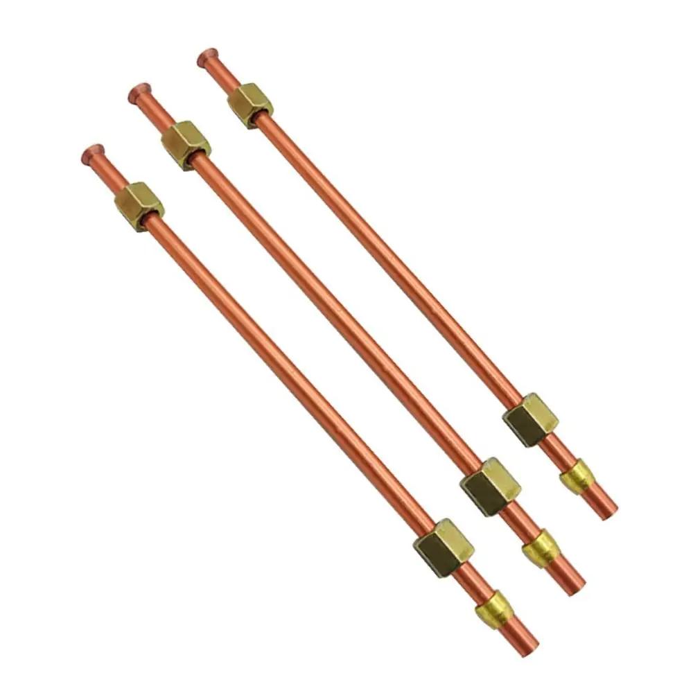 1Pcs Aluminum Copper-plated Air Compressor Exhaust Tube 200/400/600/800mm Bendable Pressure Relief Valve Tube Air Line Hose
