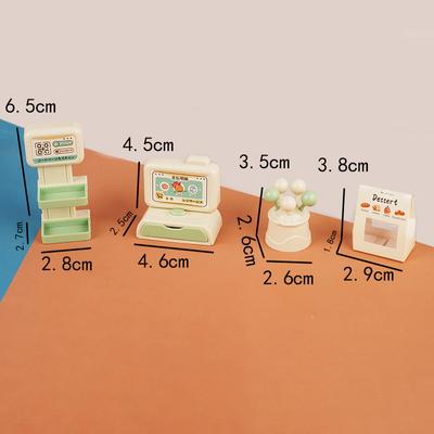 1:12 Puppenhaus Miniatur Supermarkt Registrierkasse Modell Kinder Rollenspiel Spielzeug Puppenhaus Zubehör