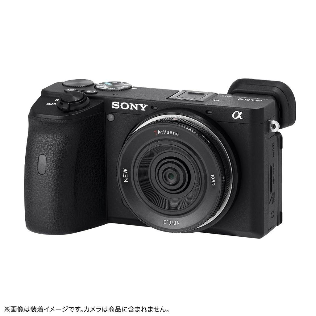 7Artisans 18mm II Sony E Black Body Cap Lens F6.3 E-Mount (APS-C)