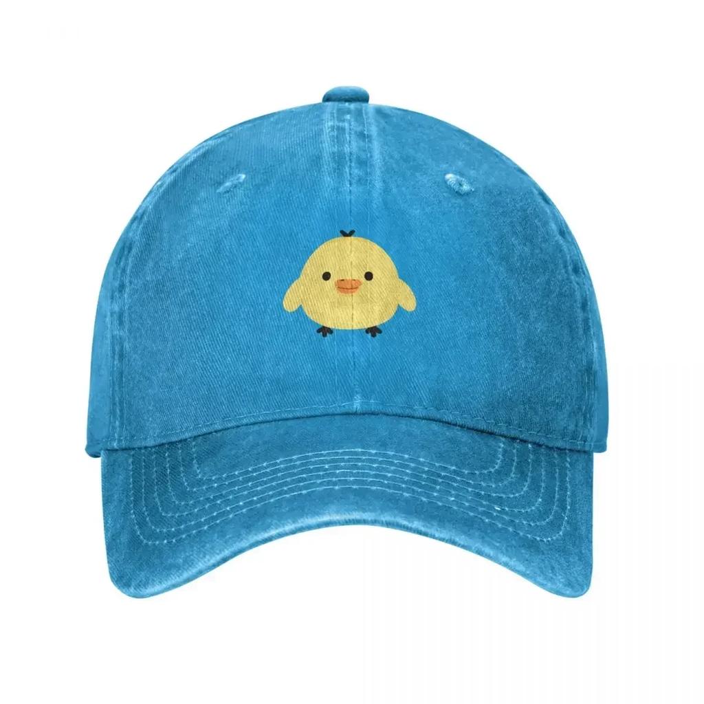 Kiiroitori Duck Plushie Sticker Baseball Cap Sun Hat For Children Luxury Man Cap Streetwear Golf Wear Men Women's