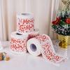 Roll Printing Paper Towel Party Santa Head Toilet Paper Environmentally Friendly Color Printing Pattern Small Roll Toilet Paper